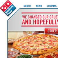 Screenshot-Ausschnitt vom Online-Auftritt der Pizzakette 