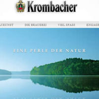Screenshot-Ausschnitt der Website Krombacher.de