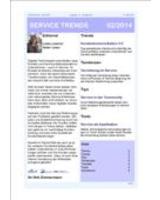 Newsletter SERVICE TRENDS 02 2014