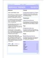 Newsletter SERVICE TRENDS 032010