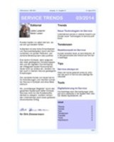 Newsletter SERVICE TRENDS 03 2014