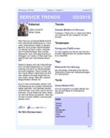 Newsletter SERVICE TRENDS 032016