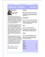 Newsletter SERVICE TRENDS 04 2011
