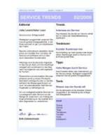 Newsletter SERVICE TRENDS 02 2009