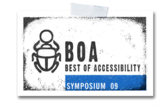 Das Logo zum BOA-Symposium Barrierefreies Webdesign 2009