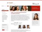 Die von seto entwickelte Website der Start-Stiftung.