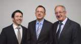 Jovan Ivanovski, Vertriebsleiter, Martin und Claus Krogmann, Geschäftsführer der MicroData GmbH
