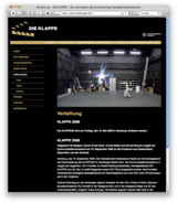 Screenshot der Website "Die Klappe"