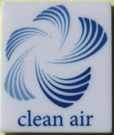 Keramik mit Informationsfeld CLEAN AIR