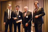 Preisverleihung 2016 (v.l.n.r.) Dr. C. Hoffart, S. Thelen, Prof. W. Eversheim, Pr. V. Stich