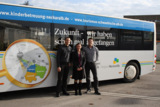 Der Neckar-Alb Bus-Zug, im Bild mit Andrea Diewald, Marc Hogenmüller und Bernd Kugel