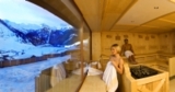 Sauna mit Gletscherblick