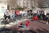 Spanischschüler bei Fahrradtour zur Albufera