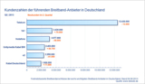 Kundenzahlen der führenden Breitband-Anbieter in Deutschland Q2 2013