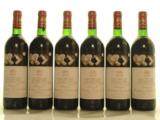 6 von 12 Flaschen aus der OHK Mouton Rothschild 1986, einem der Highlights der 49. Onlineauktion