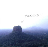 Picknick auf dem Sigiriya Lion Rock 