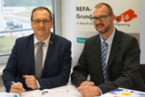 Klaus Serfezi, Hako GmbH, (links) und Sascha Hintze, REFA Consulting AG