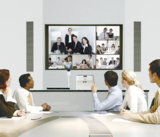 Das Unified Communications System P3500 ermöglicht Audio-Video-Konferenzen mit bis zu 20 Standorten.