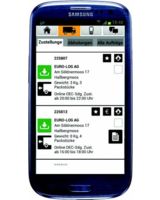  Screenshot aus der App "Mobile Track". Bild: EURO-LOG AG