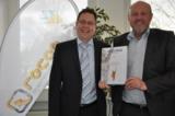 Die Geschäftsführer Markus Rohrbach und Michael Weidmann freuen sich über die Auszeichnung
