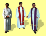 Priesterkleidung und Collarhemden
