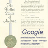 Google meldet neues Patent an -schlechte Texte werden jetzt bestraft