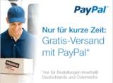 Paypal-Kunden bestellen versandkostenfrei