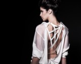 Für die Kollektion ærogen verwendete Modedesignerin Galina Stefanova die Lasertechnik von Stigler.