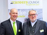 Anselm Bilgri mit Jürgen Bockholdt beim Business Breakfast der CAREERS LOUNGE