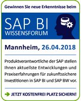 Banner des SAP BI-Wissenforums 2018