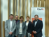 bvik-Vorstand: Andreas Bauer, Kai Halter, Ramona Kaden, Silke Lang, Jens Fleischer. R. Pfeil fehlt.