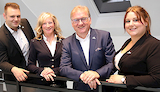 Sven, Christina, Frank und Gina Schwarz (v. l.) stehen hinter dem Markenzeichen FSGG. © Bernert