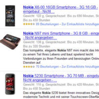 Screenshot-Ausschnitt Google-Shopping-Suche