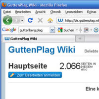 Der Brandbeschleuniger im Fall zu Guttenberg: das GuttenPlag (Screenshot-Ausschnitt: http://de.guttenplag.wikia.com/wiki/GuttenPlag_Wiki)