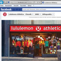 Der erste Lululemon-Shop (Bild: Screenshot-Ausschnitt der Lululemon-Facebook-Site)