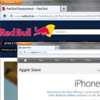 Zwei Musterbeispiele fr eine erfolgreiche, auf Einzigartigkeit ausgerichtet Positionierung: Red Bull und Apple (Bild: Screenshot-Ausschnitte der Websites von Red Bull und Apple).