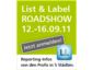Roadshow 2011 zum List & Label Reporting Tool - Anwendungstipps und Expertenwissen kostenlos