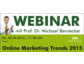 Webtalk mit Prof. Dr. Michael Bernecker: Online Marketing Trends 2015 