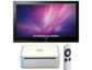 Der Mac am Fernseher im Wohnzimmer - Apple-basiertes HTPC Media Center.