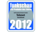 Silber für Telenet SocialCom® bei der Leserwahl "ITK-Produkt des Jahres 2012" der funkschau 