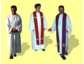Priesterkleidung in individuellen Ausführungen