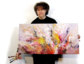 Elegant an der Wand: Abstrakte Gemälde im Panoramaformat verbreiten farbige Lebensfreude