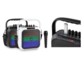 auna Big Dazzl: funky Bluetooth-Lautsprecher mit LEDs und Mikro für tragbares Disco-Feeling  